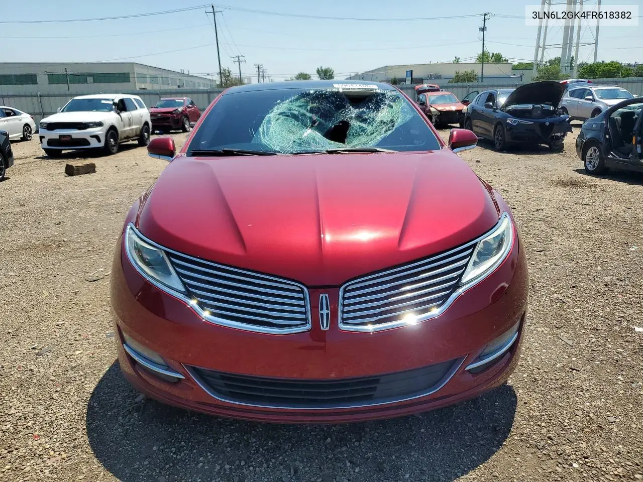 2015 Lincoln Mkz VIN: 3LN6L2GK4FR618382 Lot: 59642406