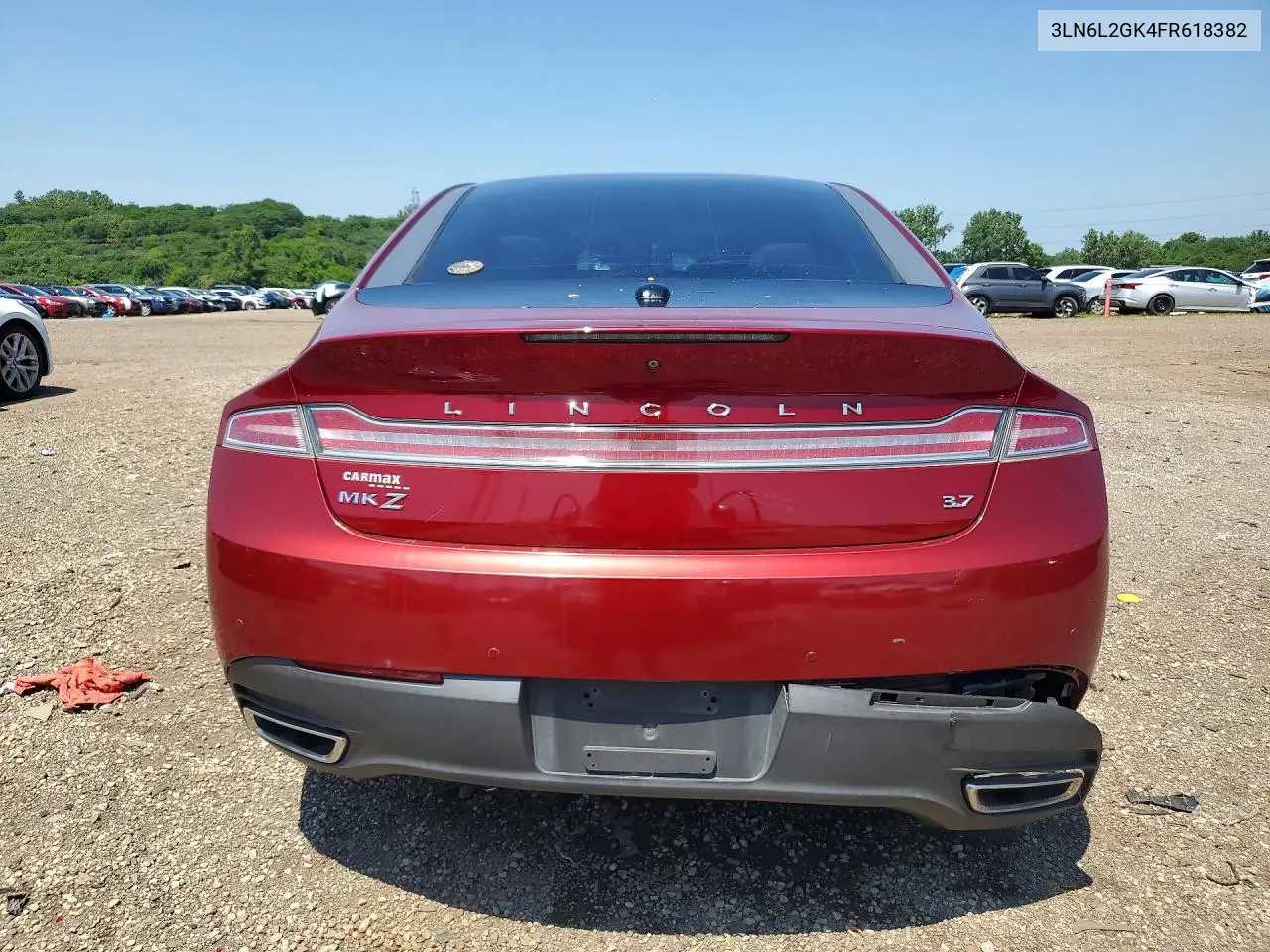 2015 Lincoln Mkz VIN: 3LN6L2GK4FR618382 Lot: 59642406
