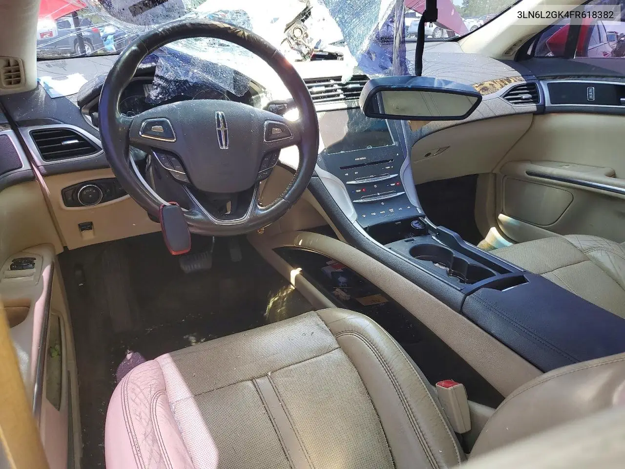 2015 Lincoln Mkz VIN: 3LN6L2GK4FR618382 Lot: 59642406