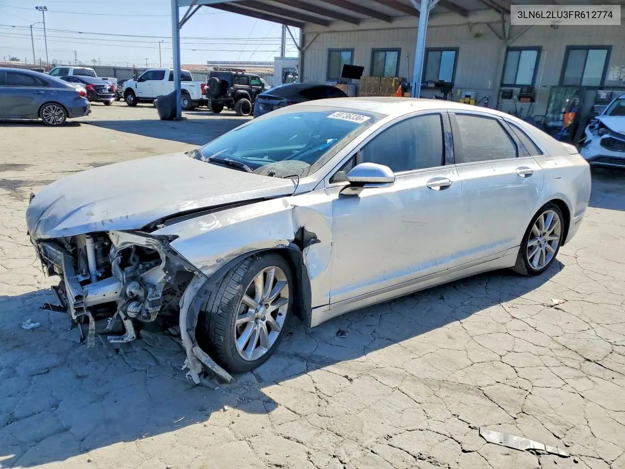 2015 Lincoln Mkz Hybrid VIN: 3LN6L2LU3FR612774 Lot: 59736336