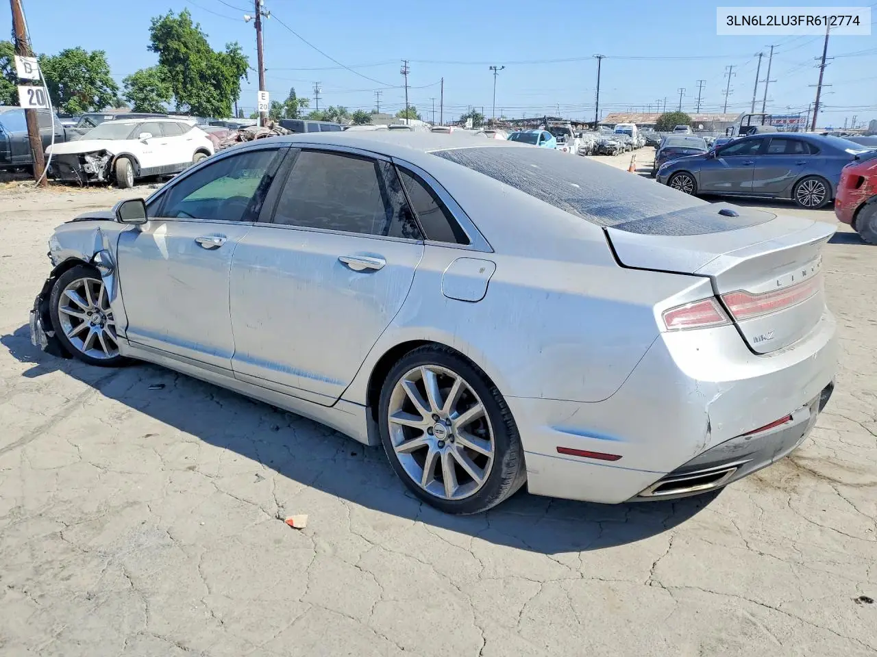 2015 Lincoln Mkz Hybrid VIN: 3LN6L2LU3FR612774 Lot: 59736336