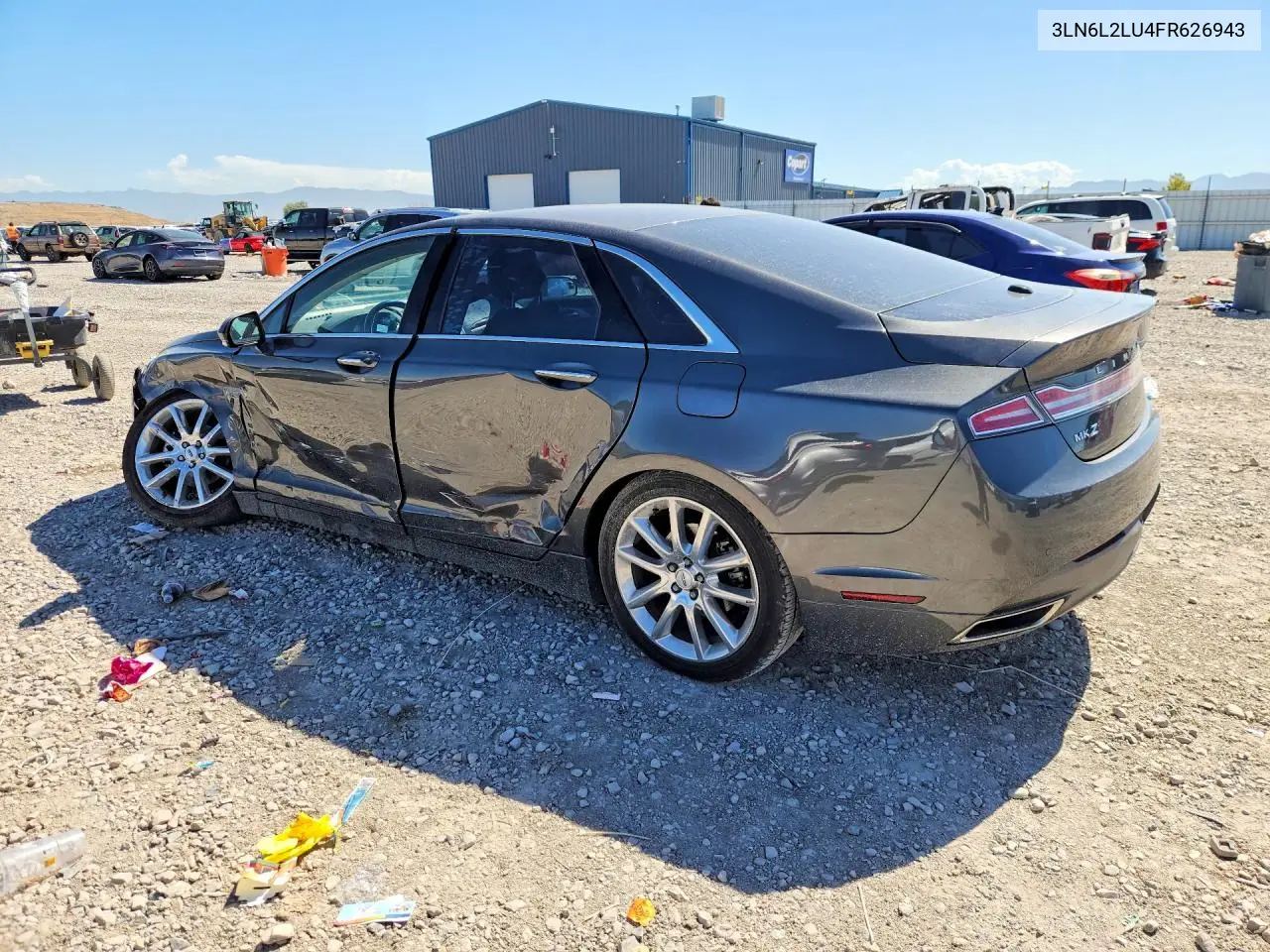 2015 Lincoln Mkz Hybrid VIN: 3LN6L2LU4FR626943 Lot: 59918776