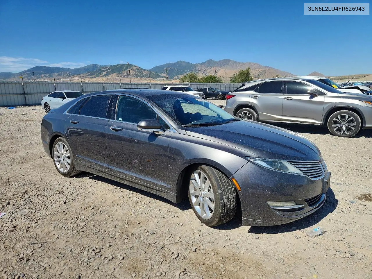 2015 Lincoln Mkz Hybrid VIN: 3LN6L2LU4FR626943 Lot: 59918776