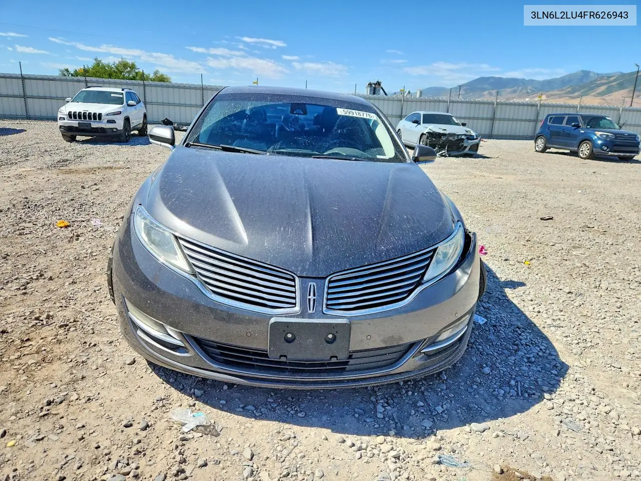 2015 Lincoln Mkz Hybrid VIN: 3LN6L2LU4FR626943 Lot: 59918776