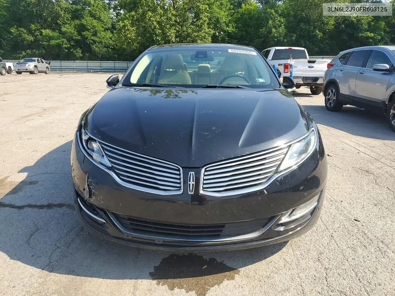 2015 Lincoln Mkz VIN: 3LN6L2J90FR603125 Lot: 60200906