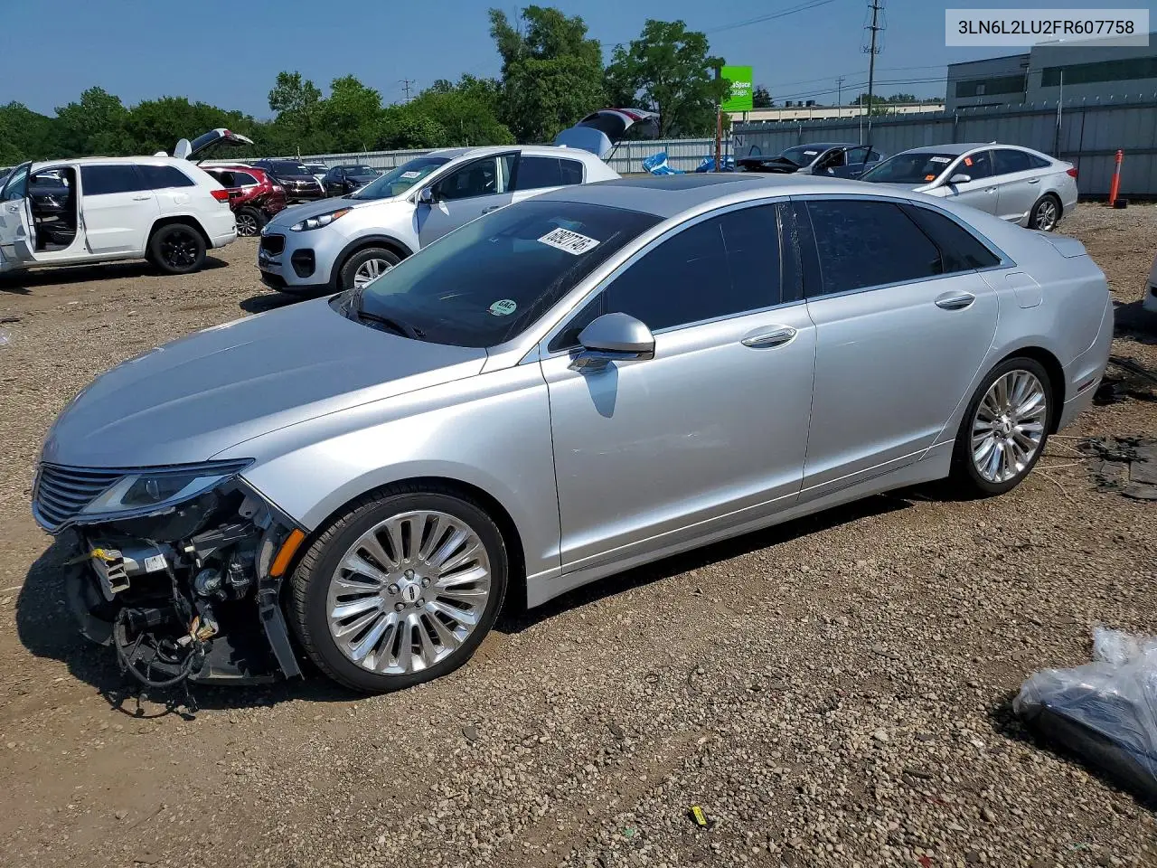 2015 Lincoln Mkz Hybrid VIN: 3LN6L2LU2FR607758 Lot: 60927746