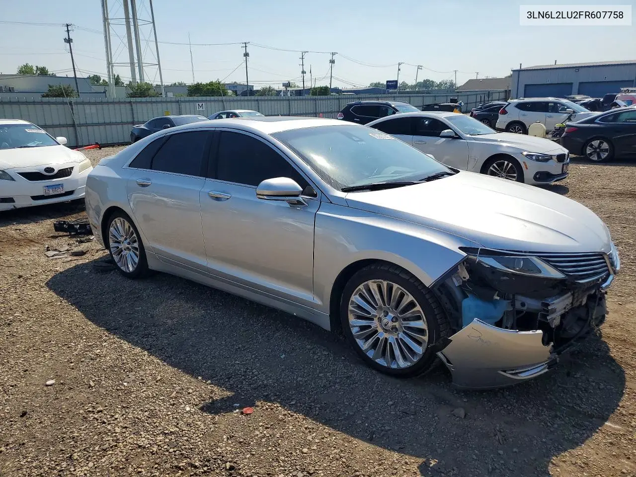 2015 Lincoln Mkz Hybrid VIN: 3LN6L2LU2FR607758 Lot: 60927746