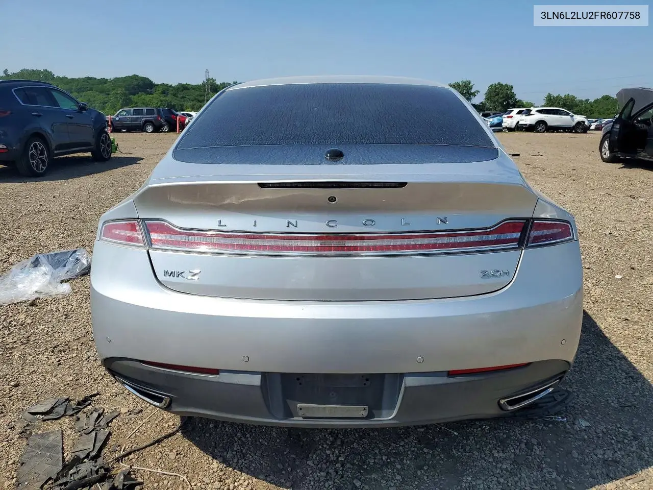 2015 Lincoln Mkz Hybrid VIN: 3LN6L2LU2FR607758 Lot: 60927746