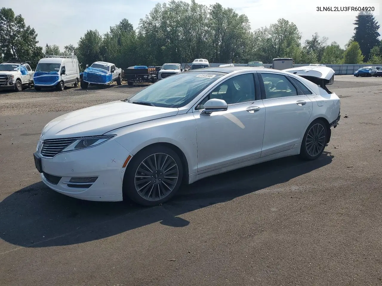 2015 Lincoln Mkz Hybrid VIN: 3LN6L2LU3FR604920 Lot: 61535046