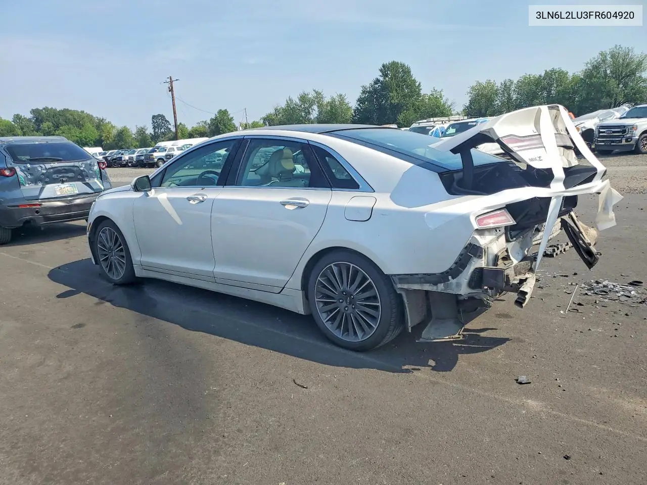 2015 Lincoln Mkz Hybrid VIN: 3LN6L2LU3FR604920 Lot: 61535046
