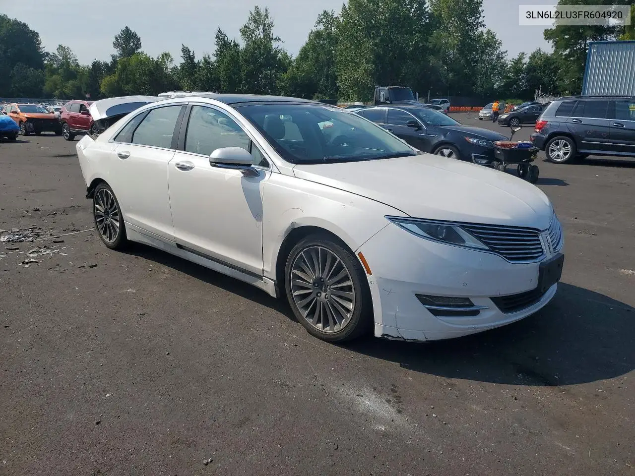 2015 Lincoln Mkz Hybrid VIN: 3LN6L2LU3FR604920 Lot: 61535046