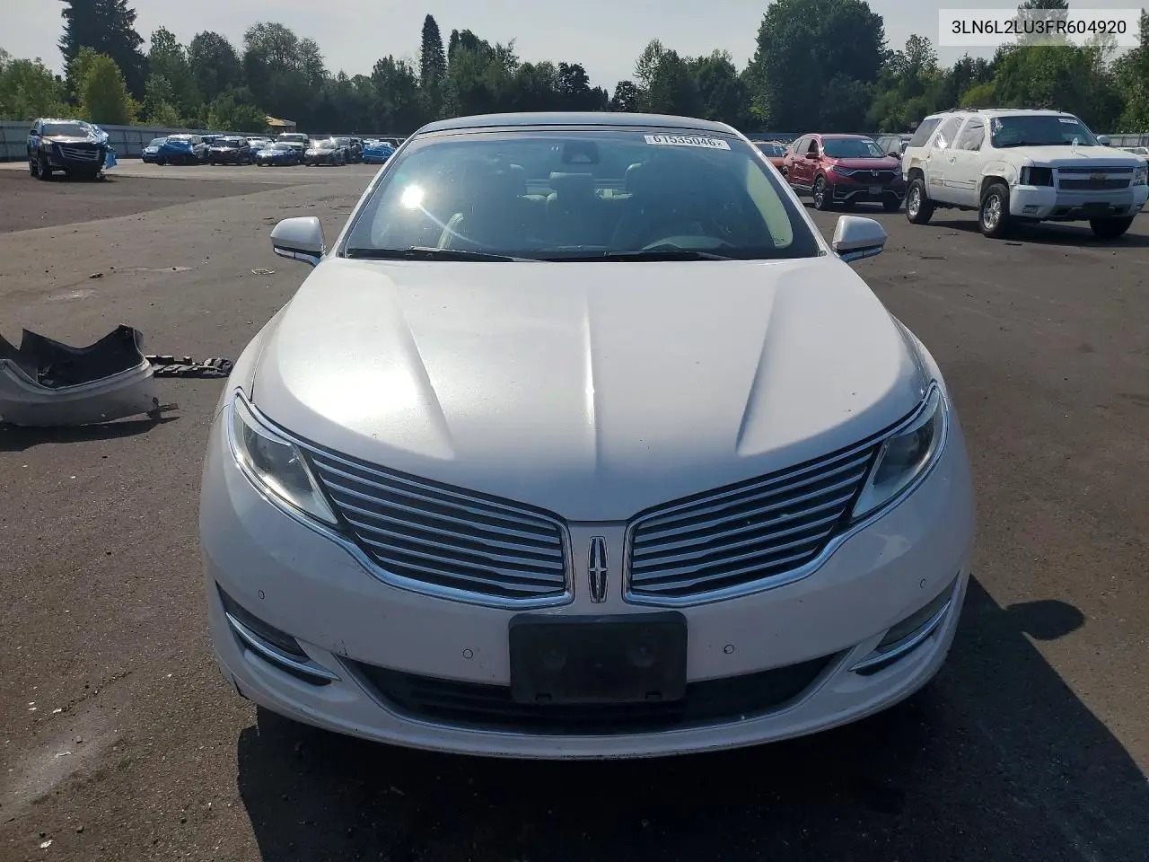 2015 Lincoln Mkz Hybrid VIN: 3LN6L2LU3FR604920 Lot: 61535046