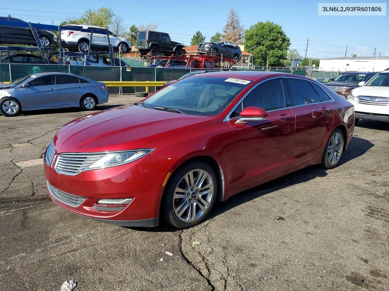2015 Lincoln Mkz VIN: 3LN6L2J93FR601806 Lot: 61788766
