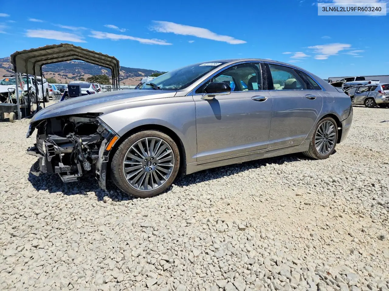 2015 Lincoln Mkz Hybrid VIN: 3LN6L2LU9FR603240 Lot: 62131096