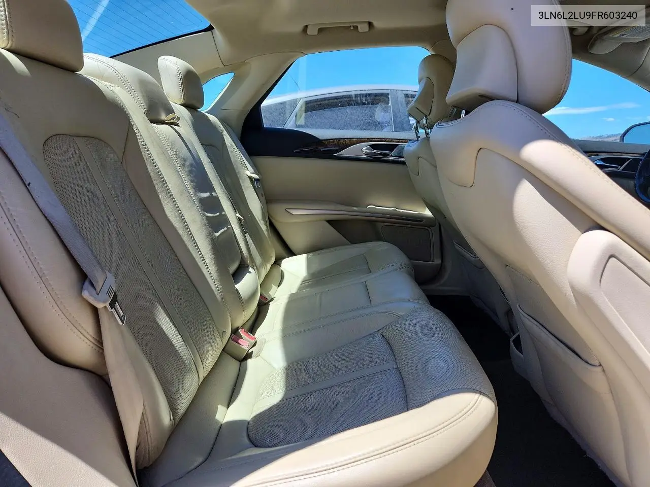2015 Lincoln Mkz Hybrid VIN: 3LN6L2LU9FR603240 Lot: 62131096
