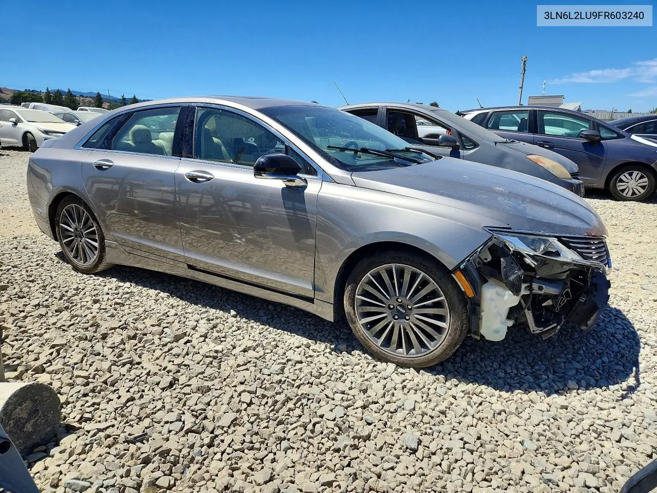 2015 Lincoln Mkz Hybrid VIN: 3LN6L2LU9FR603240 Lot: 62131096