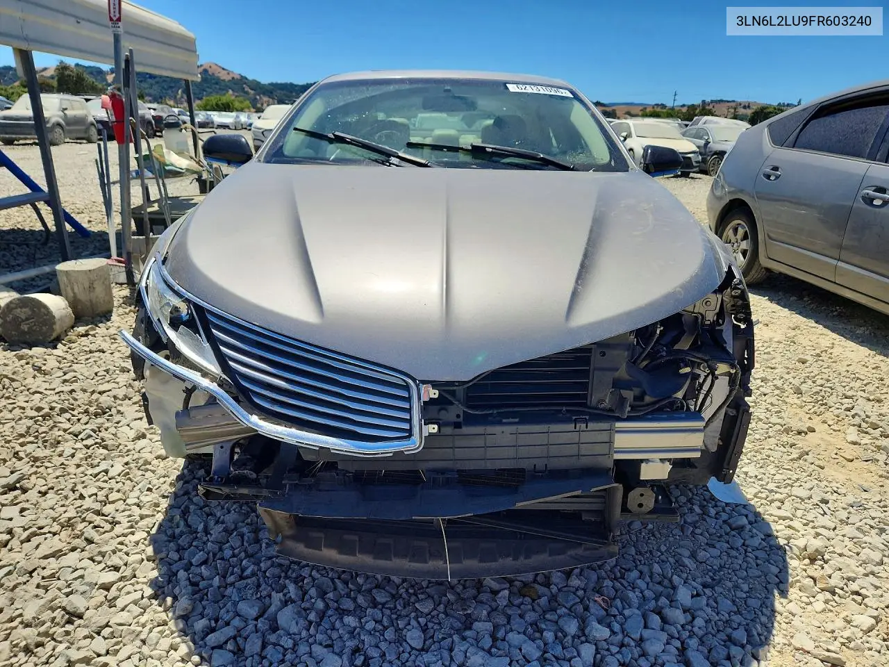 2015 Lincoln Mkz Hybrid VIN: 3LN6L2LU9FR603240 Lot: 62131096