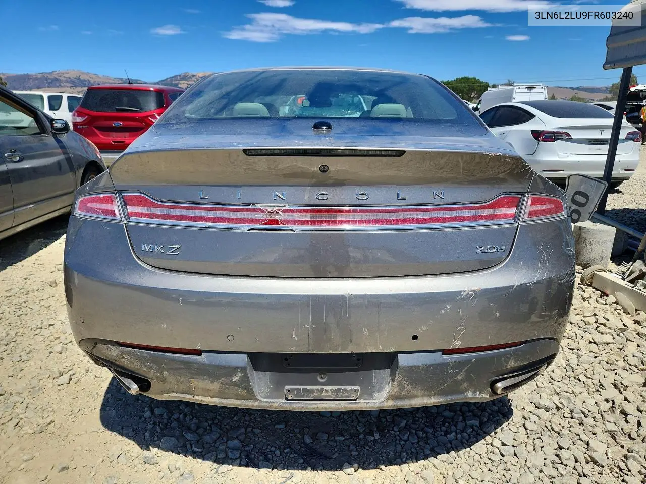 2015 Lincoln Mkz Hybrid VIN: 3LN6L2LU9FR603240 Lot: 62131096