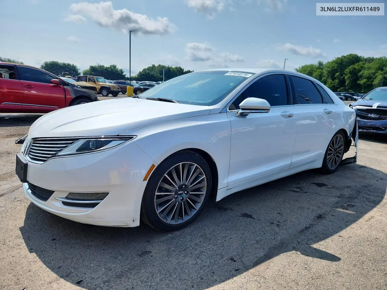 2015 Lincoln Mkz Hybrid VIN: 3LN6L2LUXFR611489 Lot: 62404076