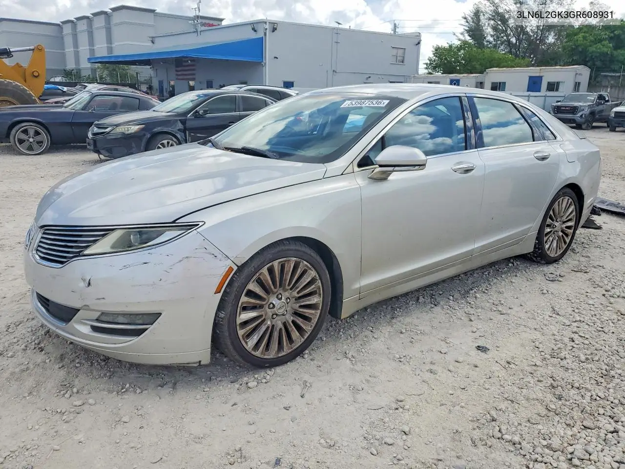 2016 Lincoln Mkz VIN: 3LN6L2GK3GR608931 Lot: 53987536