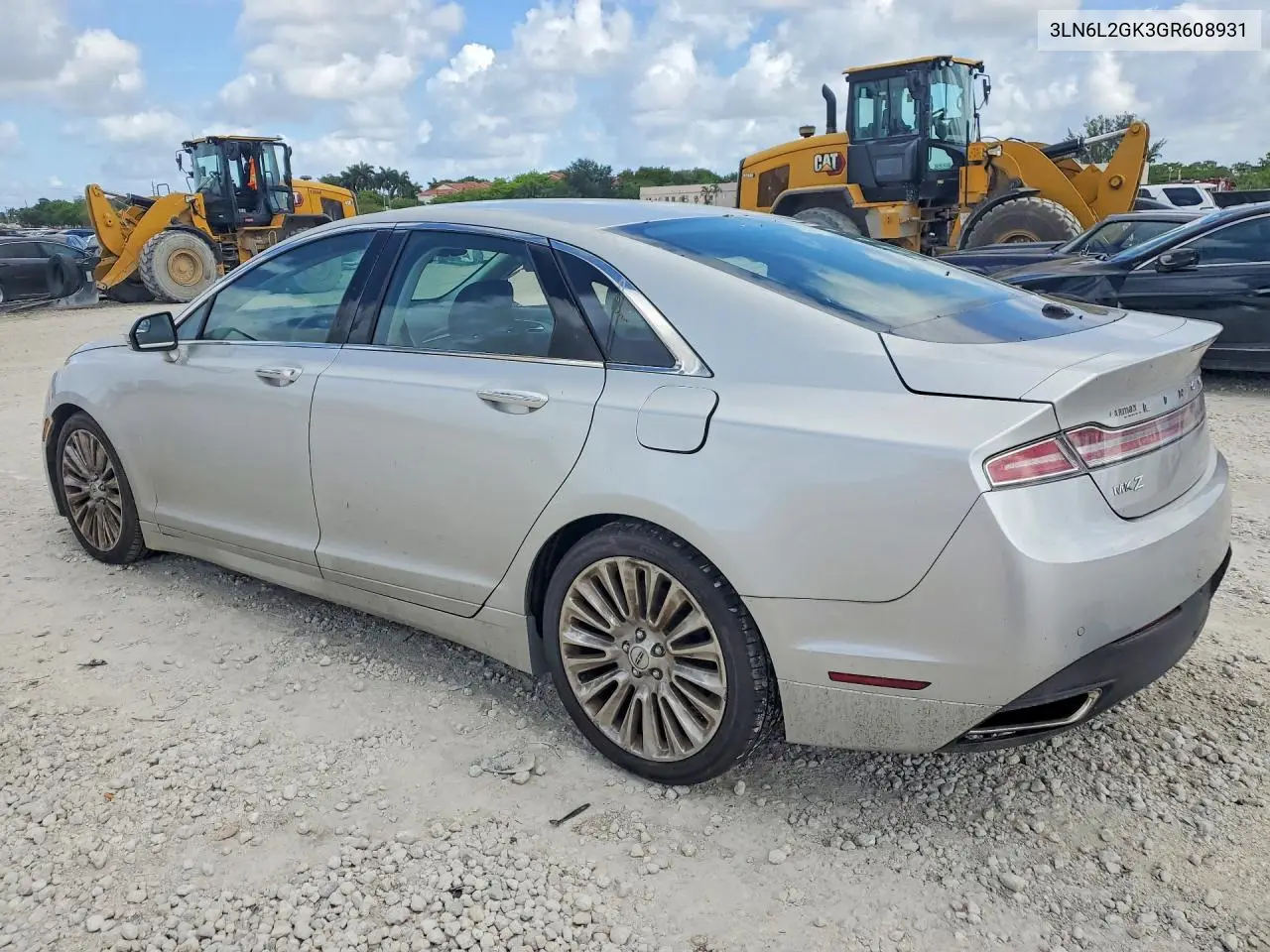 2016 Lincoln Mkz VIN: 3LN6L2GK3GR608931 Lot: 53987536