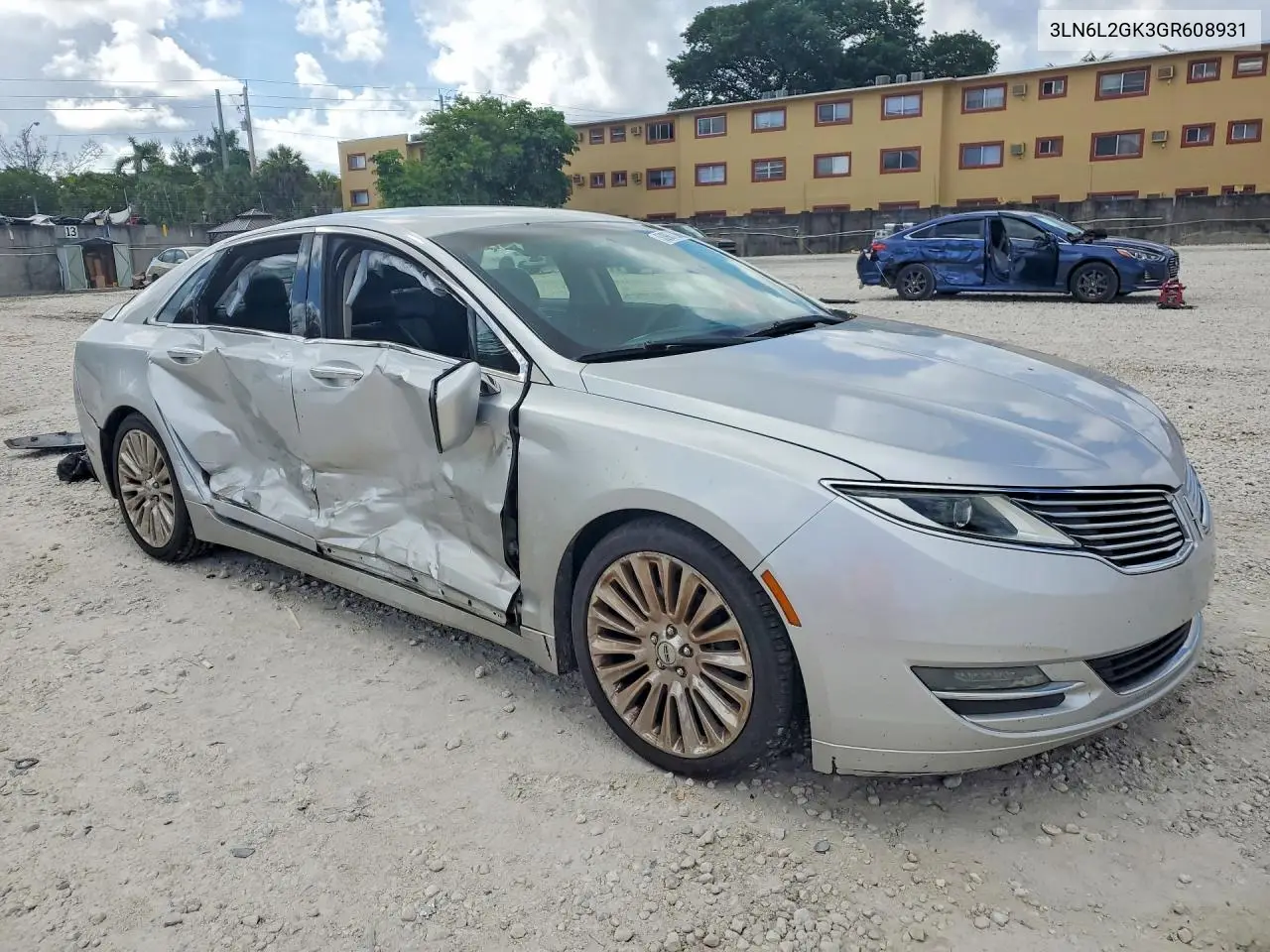 2016 Lincoln Mkz VIN: 3LN6L2GK3GR608931 Lot: 53987536