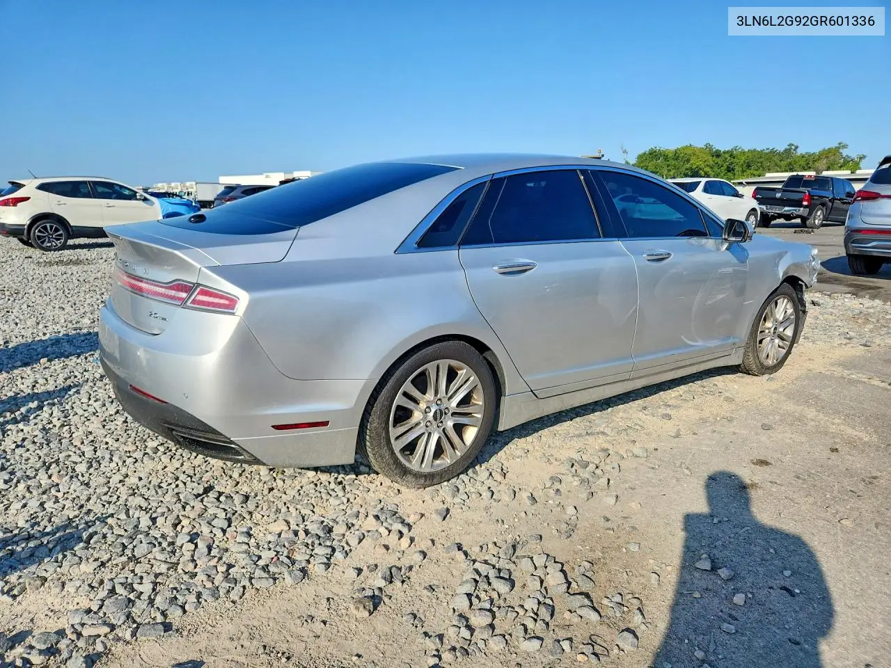 2016 Lincoln Mkz VIN: 3LN6L2G92GR601336 Lot: 58712326