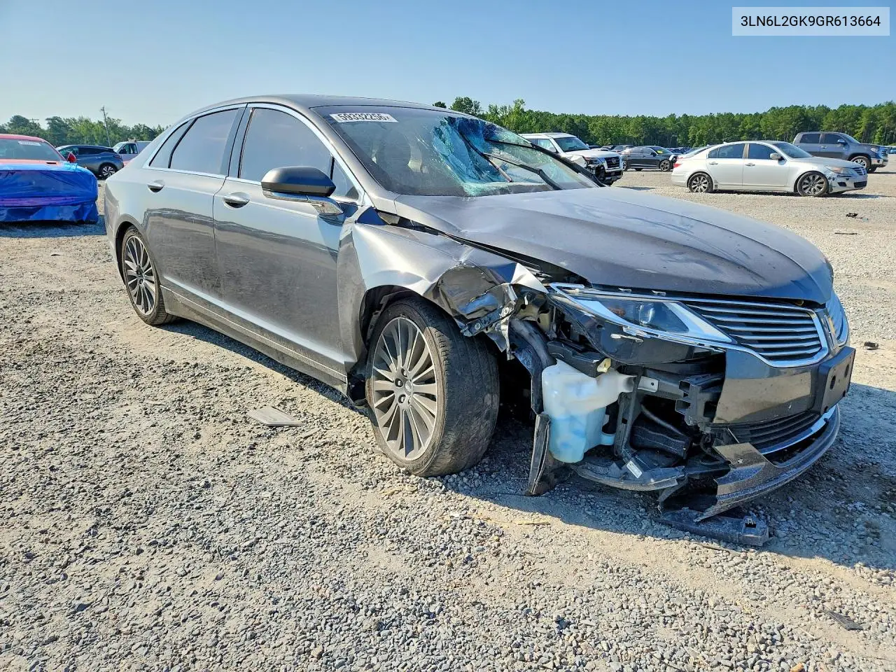 2016 Lincoln Mkz VIN: 3LN6L2GK9GR613664 Lot: 59332256
