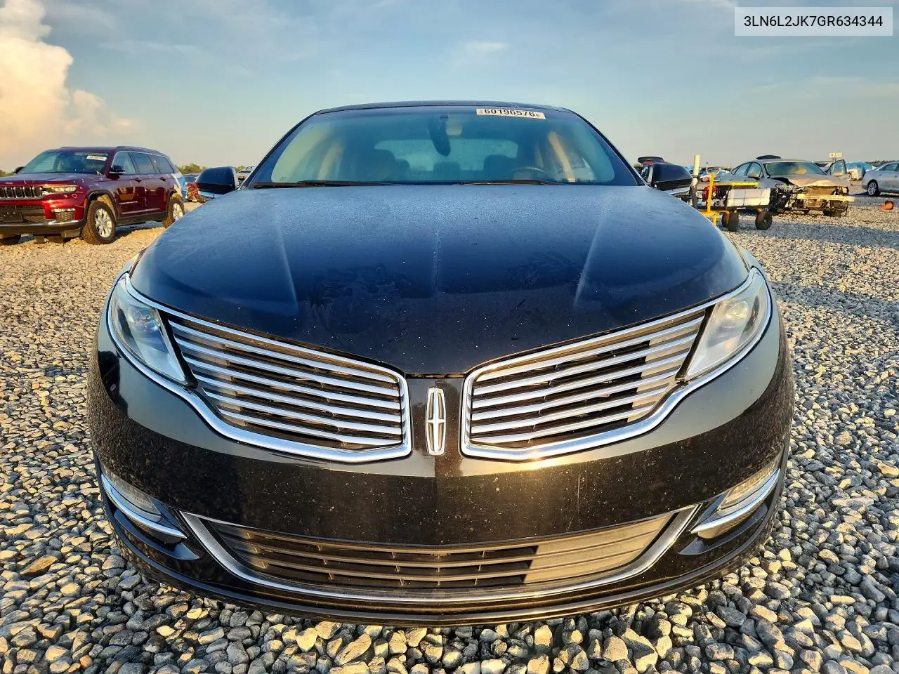 2016 Lincoln Mkz VIN: 3LN6L2JK7GR634344 Lot: 60196576