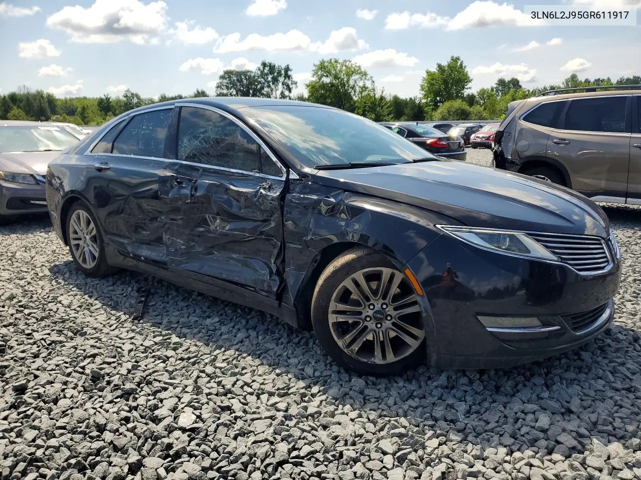 2016 Lincoln Mkz Black Label VIN: 3LN6L2J95GR611917 Lot: 60221016