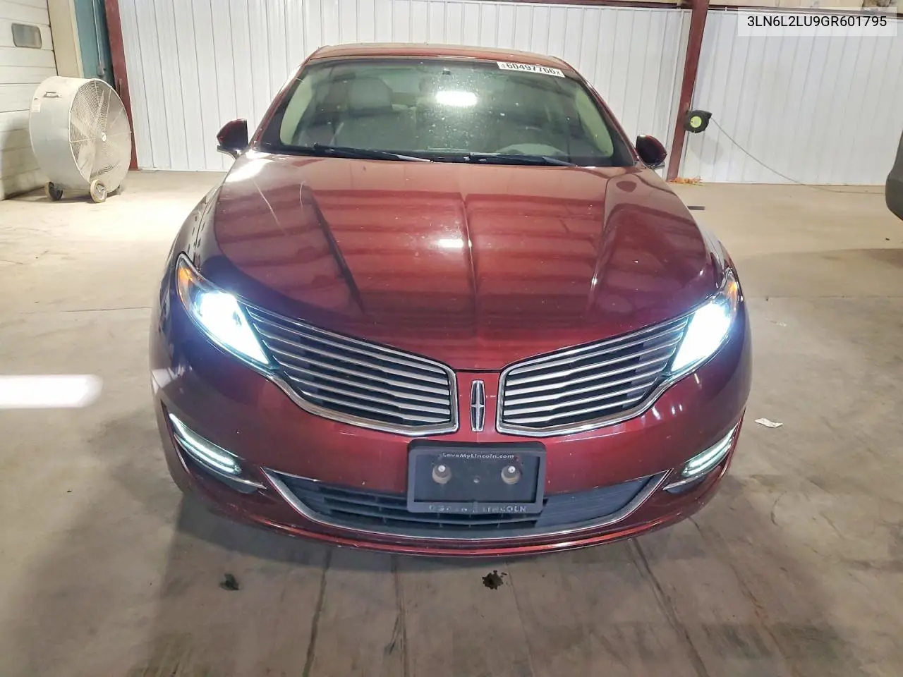 2016 Lincoln Mkz Hybrid VIN: 3LN6L2LU9GR601795 Lot: 60497766