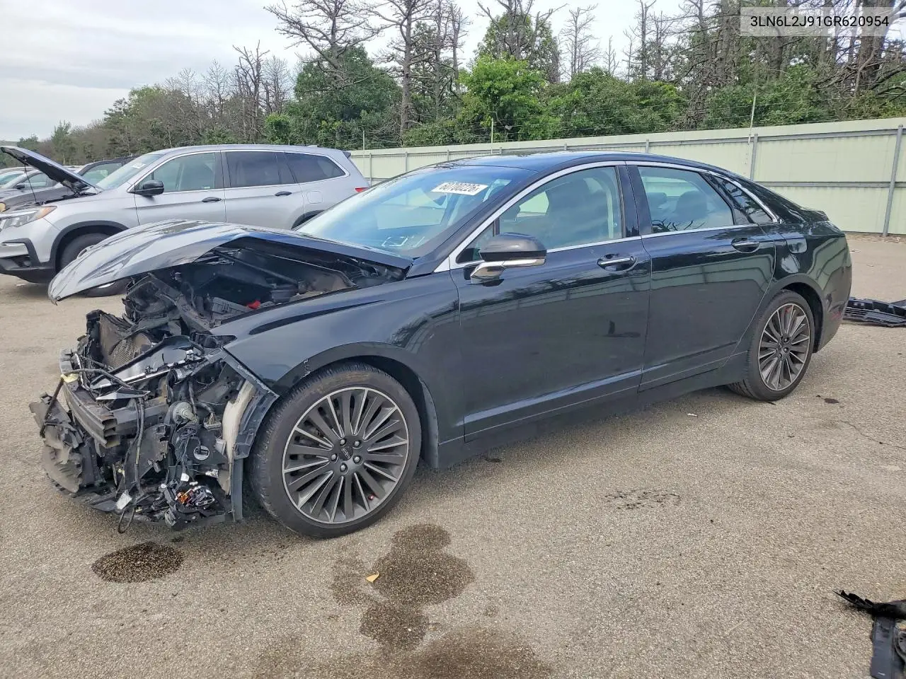 2016 Lincoln Mkz VIN: 3LN6L2J91GR620954 Lot: 60700226