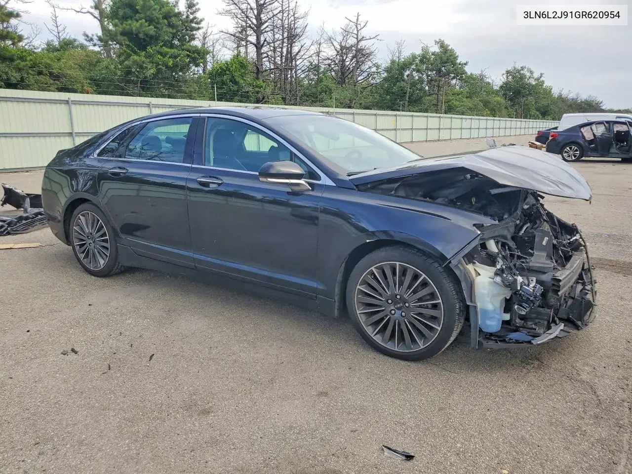 2016 Lincoln Mkz VIN: 3LN6L2J91GR620954 Lot: 60700226