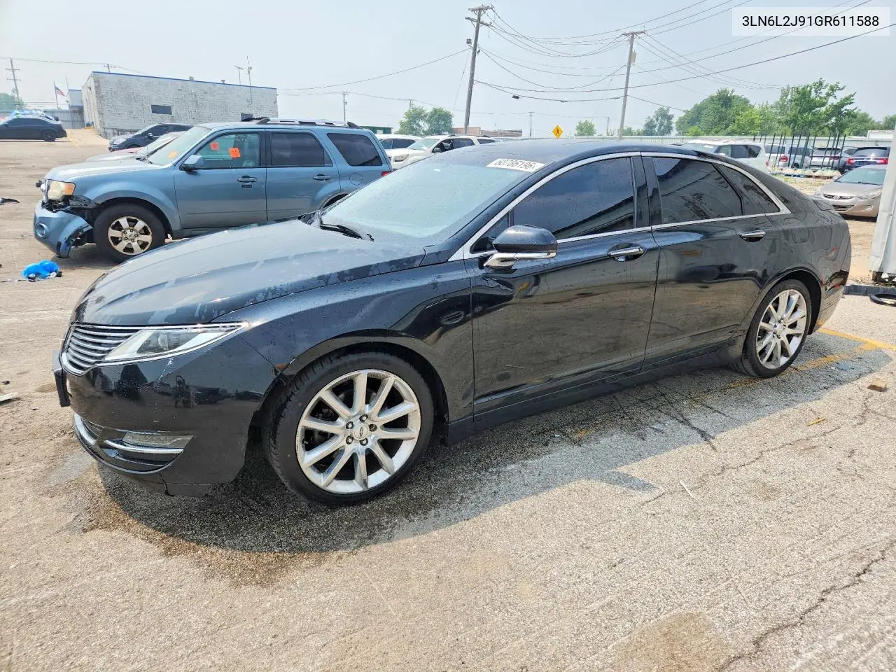 2016 Lincoln Mkz VIN: 3LN6L2J91GR611588 Lot: 60786196