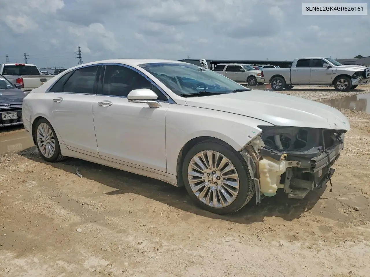 2016 Lincoln Mkz VIN: 3LN6L2GK4GR626161 Lot: 61231056
