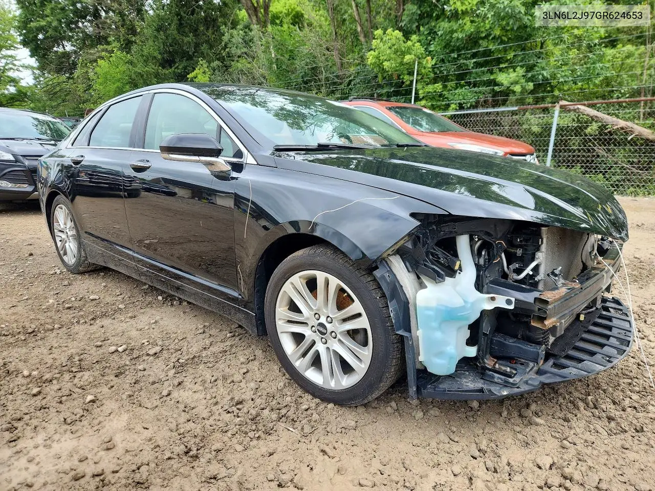 2016 Lincoln Mkz VIN: 3LN6L2J97GR624653 Lot: 61504186