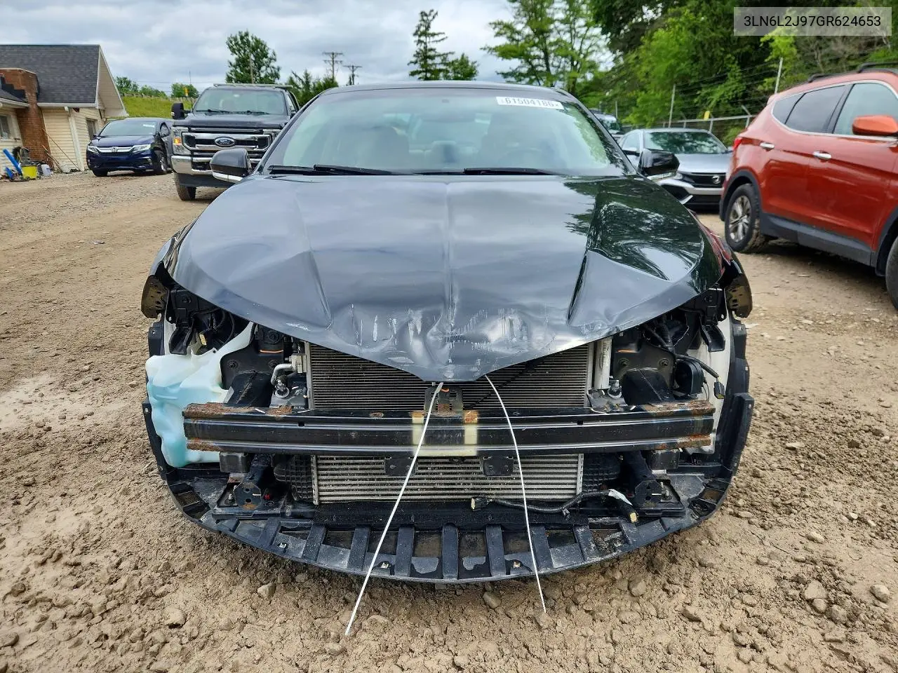 2016 Lincoln Mkz VIN: 3LN6L2J97GR624653 Lot: 61504186
