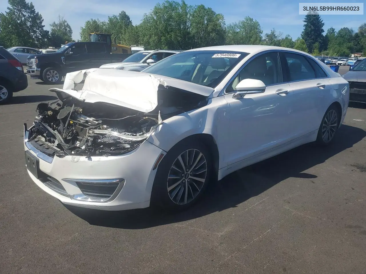 2017 Lincoln Mkz Premiere VIN: 3LN6L5B99HR660023 Lot: 57940806