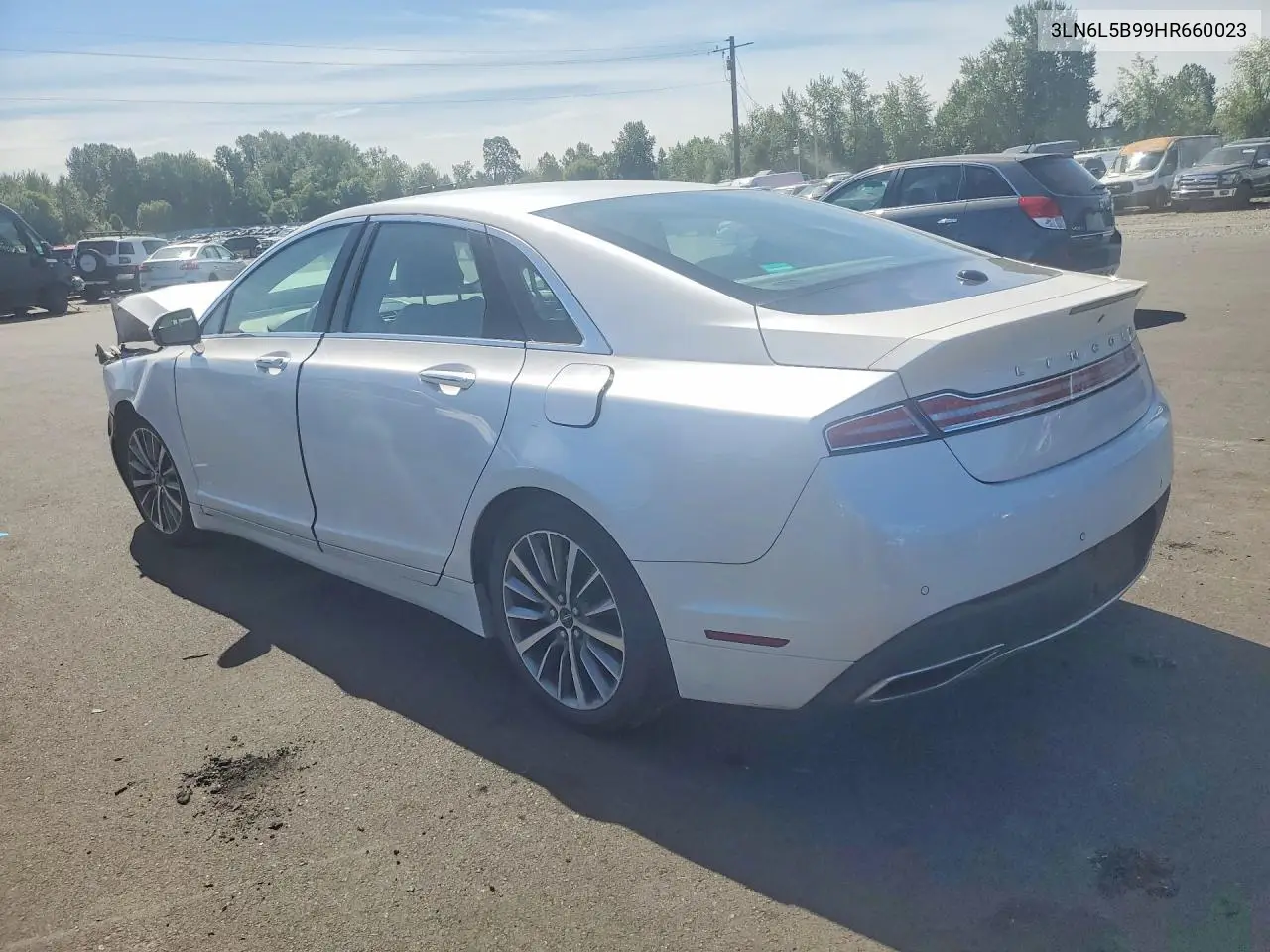2017 Lincoln Mkz Premiere VIN: 3LN6L5B99HR660023 Lot: 57940806