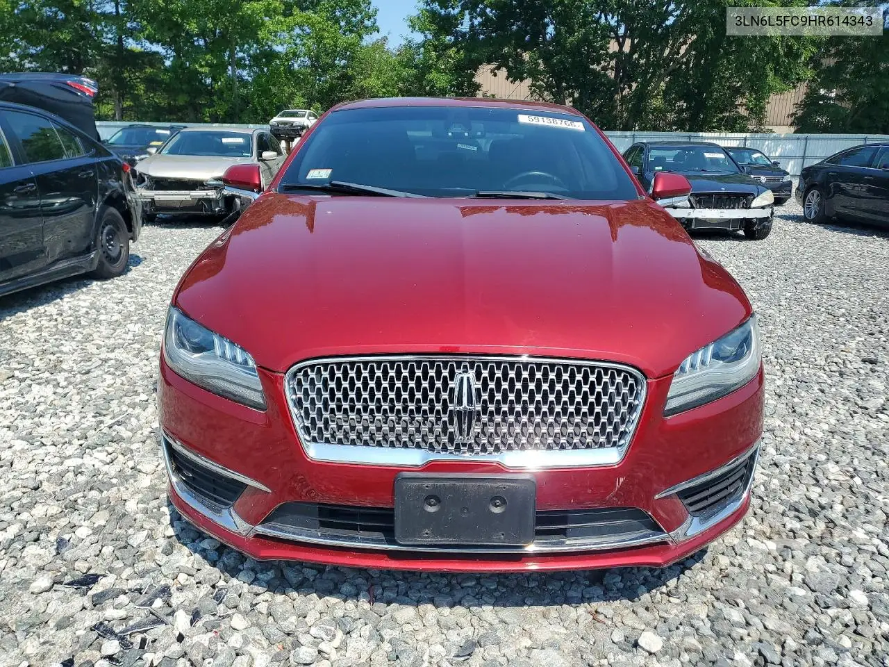 2017 Lincoln Mkz Reserve VIN: 3LN6L5FC9HR614343 Lot: 59138766