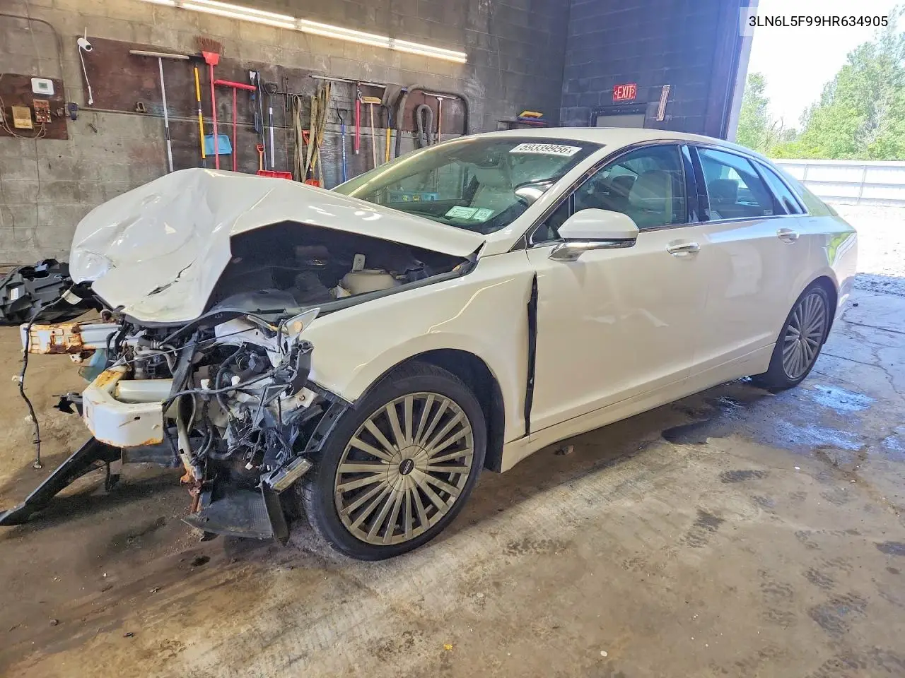 2017 Lincoln Mkz Reserve VIN: 3LN6L5F99HR634905 Lot: 59339956