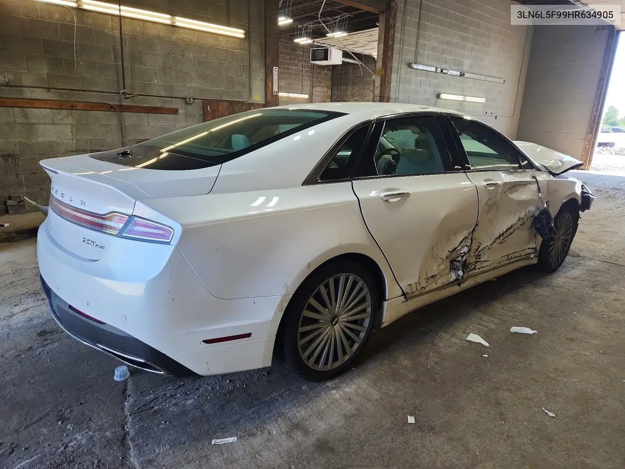 2017 Lincoln Mkz Reserve VIN: 3LN6L5F99HR634905 Lot: 59339956