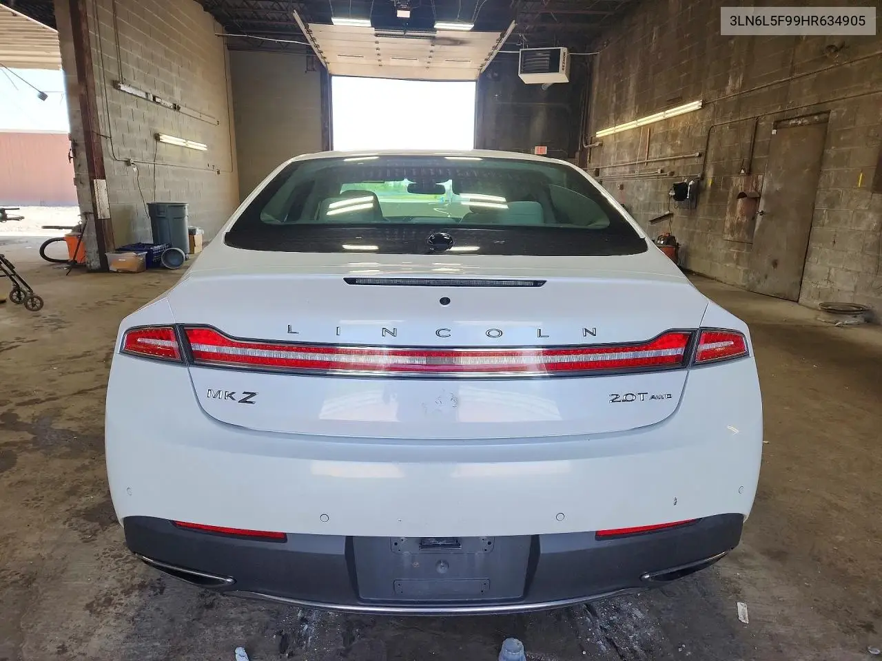 2017 Lincoln Mkz Reserve VIN: 3LN6L5F99HR634905 Lot: 59339956