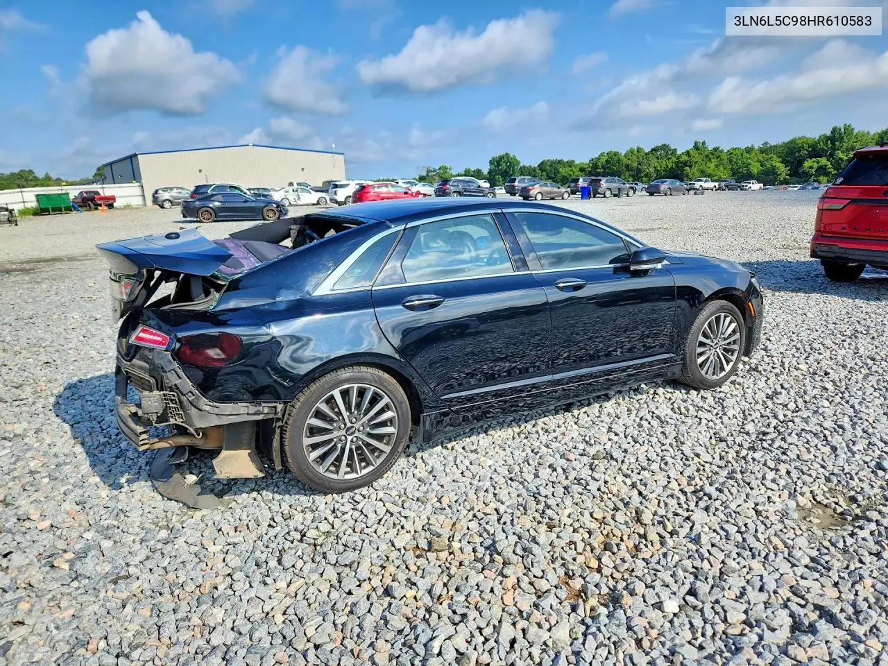 2017 Lincoln Mkz Select VIN: 3LN6L5C98HR610583 Lot: 59686936