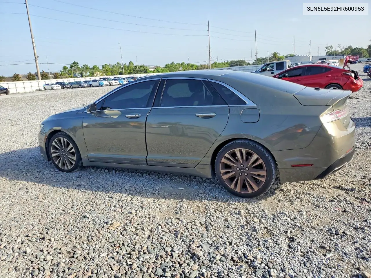 2017 Lincoln Mkz Reserve VIN: 3LN6L5E92HR600953 Lot: 60623646