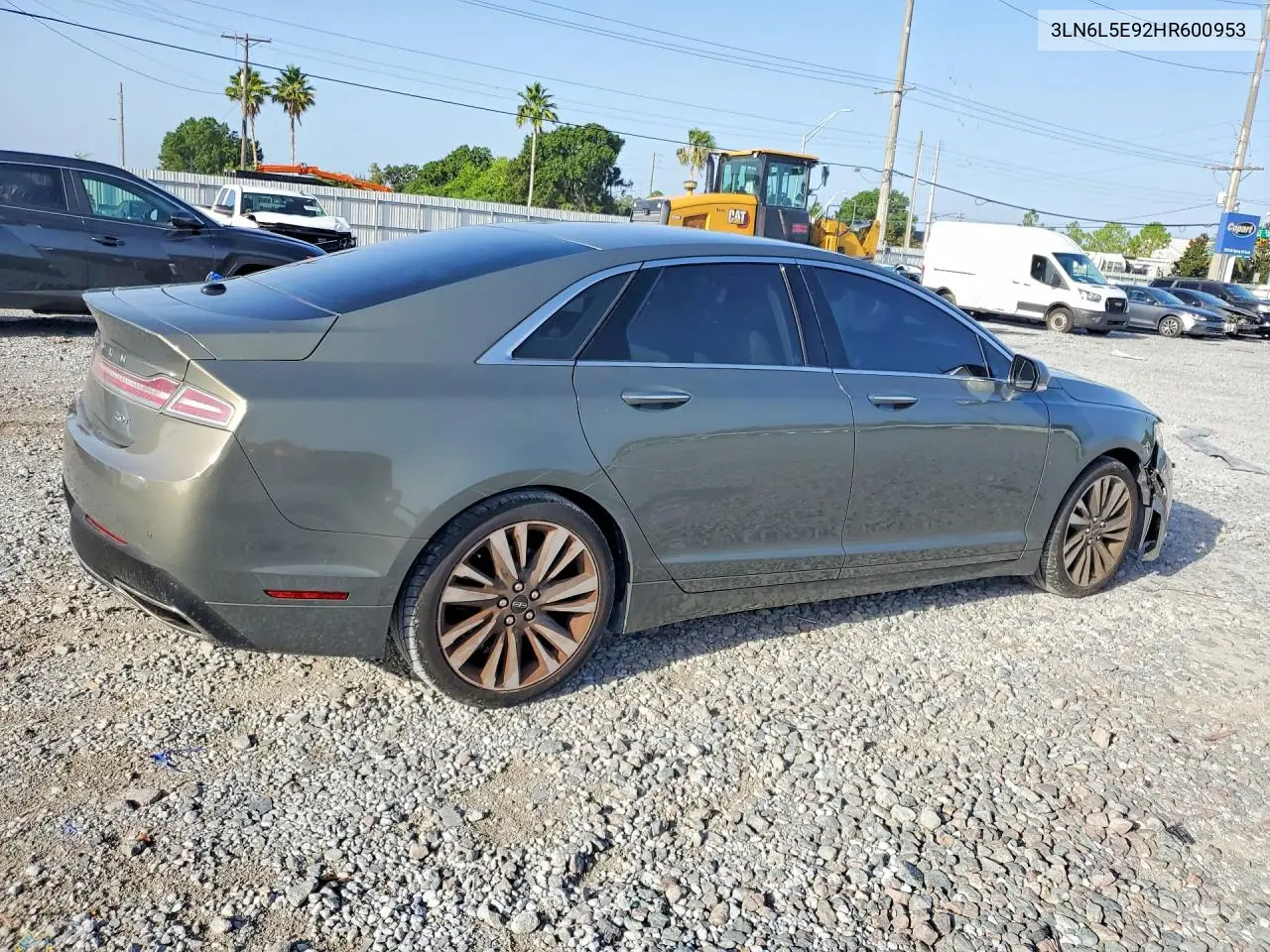 2017 Lincoln Mkz Reserve VIN: 3LN6L5E92HR600953 Lot: 60623646
