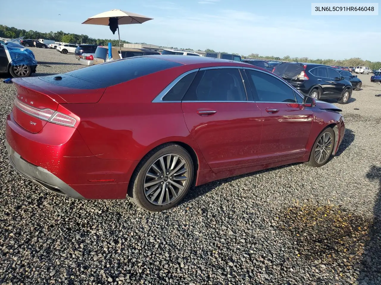 2017 Lincoln Mkz Select VIN: 3LN6L5C91HR646048 Lot: 60739516