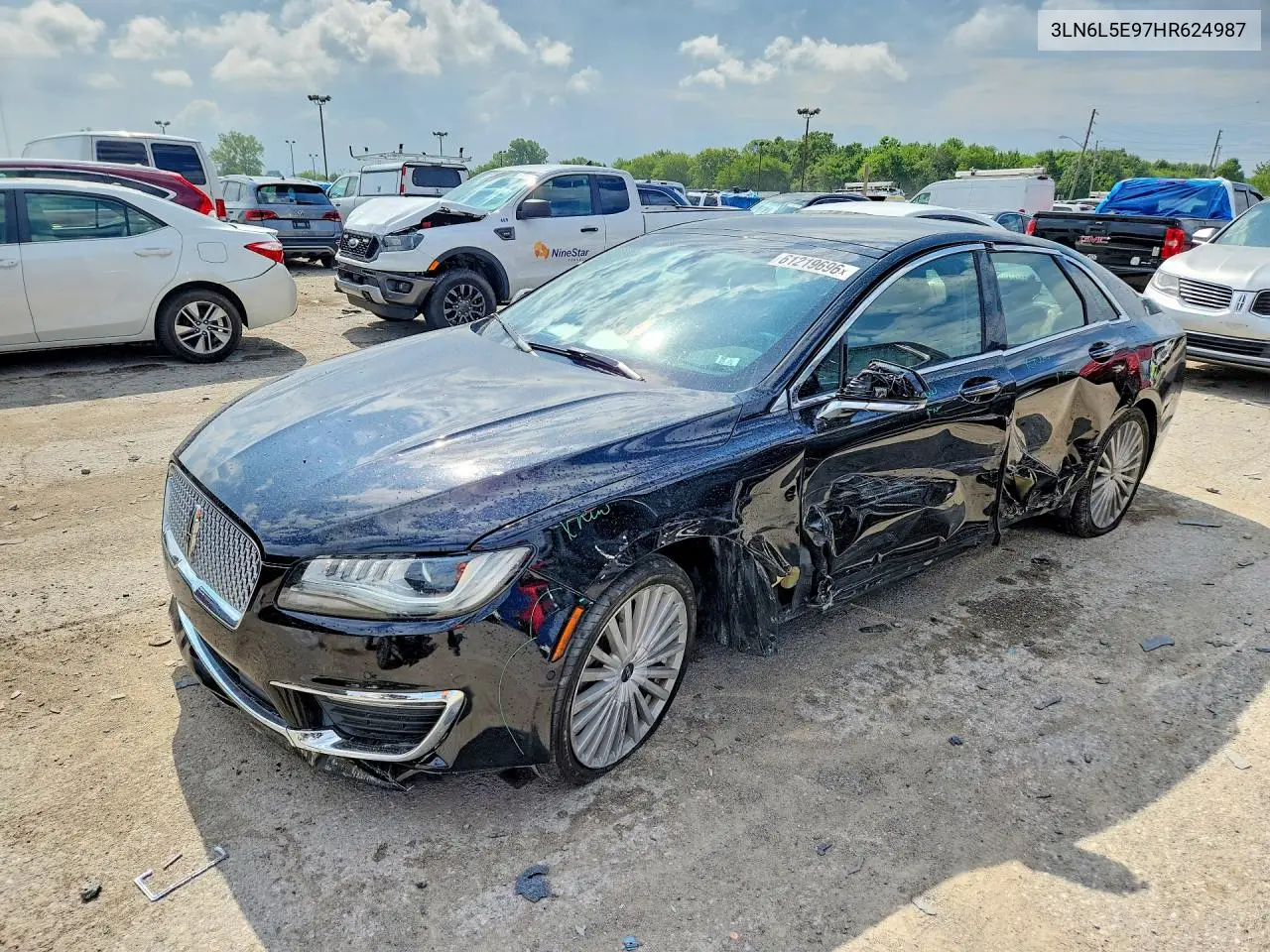 2017 Lincoln Mkz Reserve VIN: 3LN6L5E97HR624987 Lot: 61219696