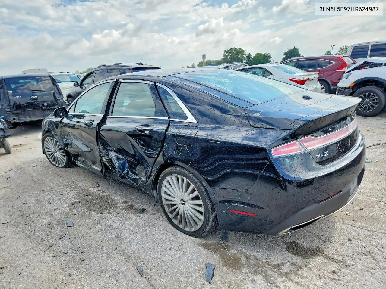 2017 Lincoln Mkz Reserve VIN: 3LN6L5E97HR624987 Lot: 61219696