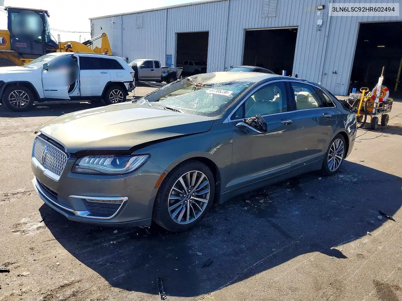 2017 Lincoln Mkz Select VIN: 3LN6L5C92HR602494 Lot: 61705236